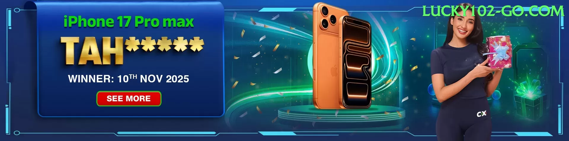 lucky102 game app for Pakistan players - official logo and branding